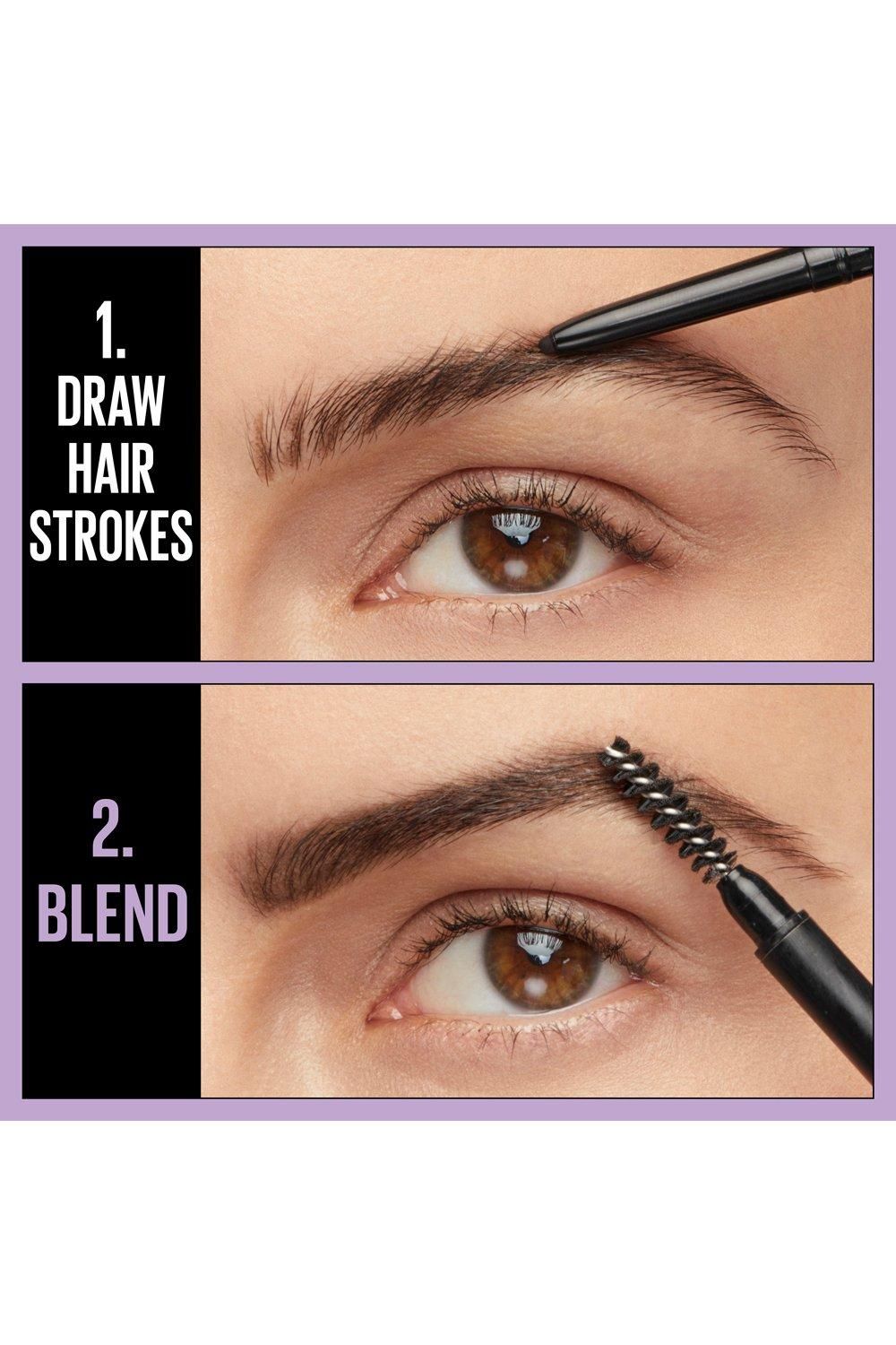 Maybelline Express Brow Ultra Slim Defining Natural Fuller Looking Brows Eyebrow Pencil Medium Brown image 4