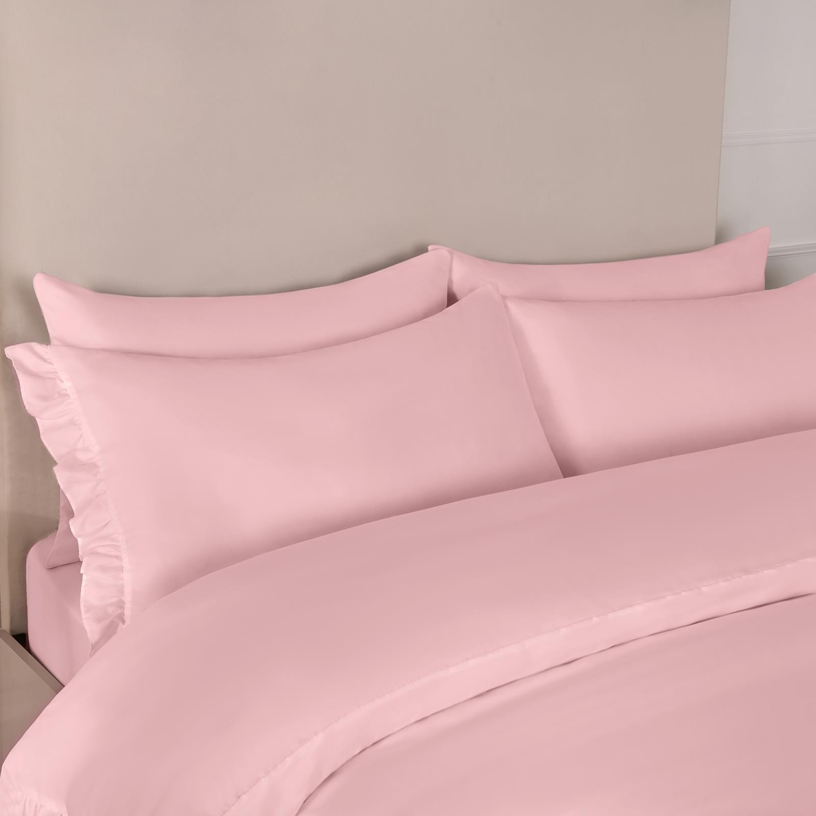 OHS Frill Edge Decor Duvet Cover with Pillowcase Bedding Set image 2