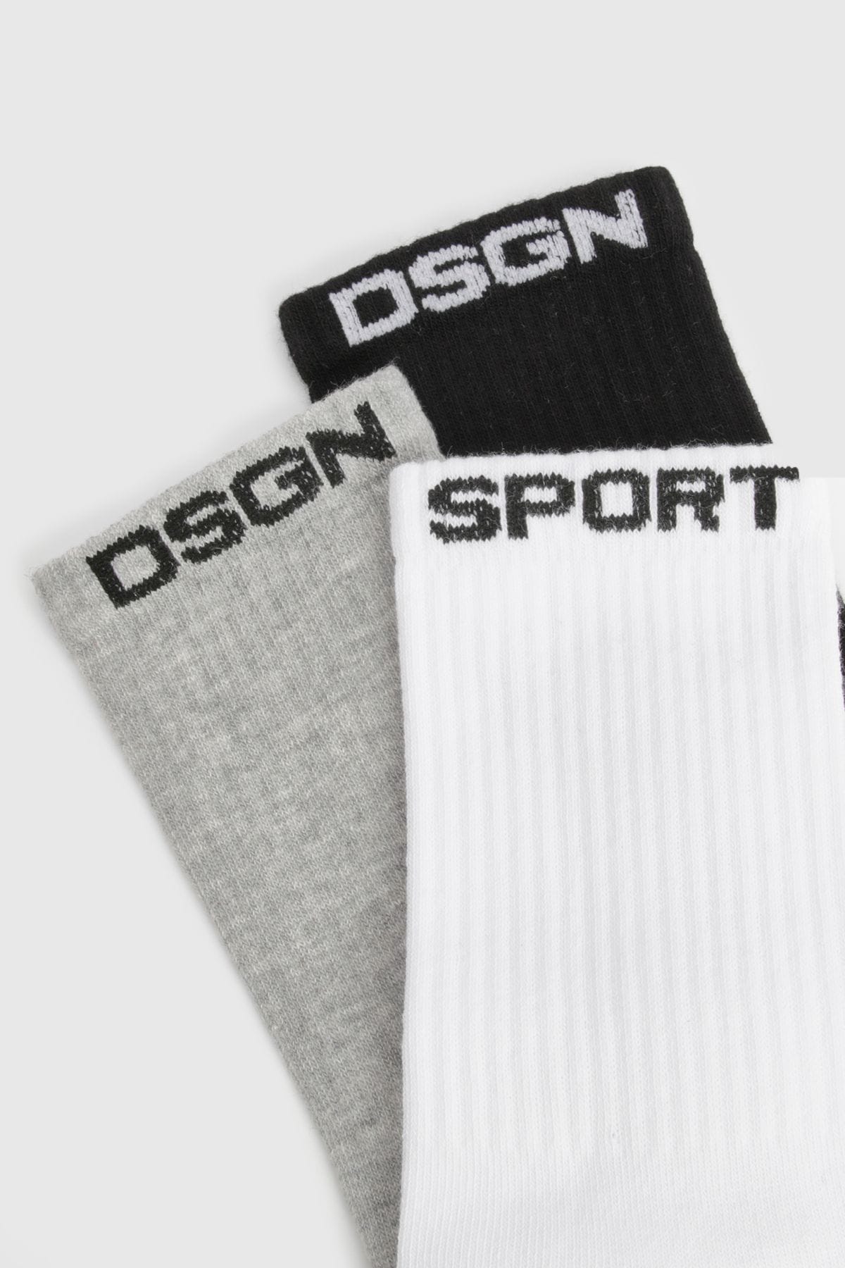 DSGN Studio DSGN Studio Sports 3 Pack Sports Socks Multi image 3