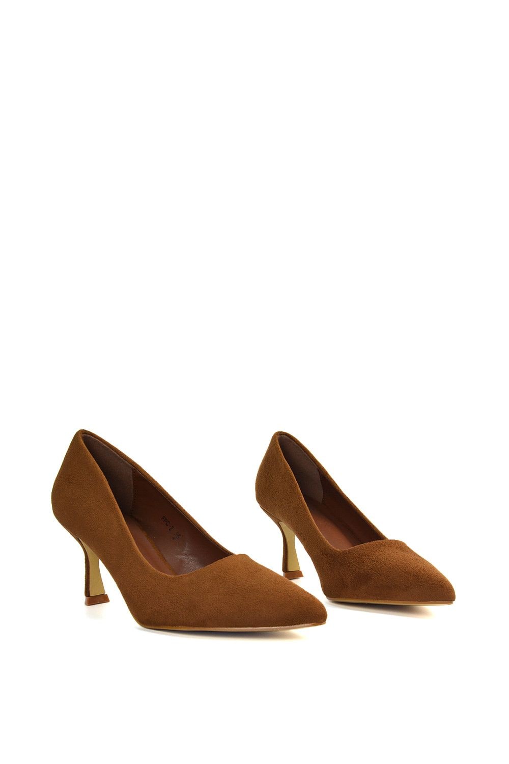 XY London 'Lisa' Slip On Pointed Toe Court Shoe Pumps With Stiletto Mid Heel image 3