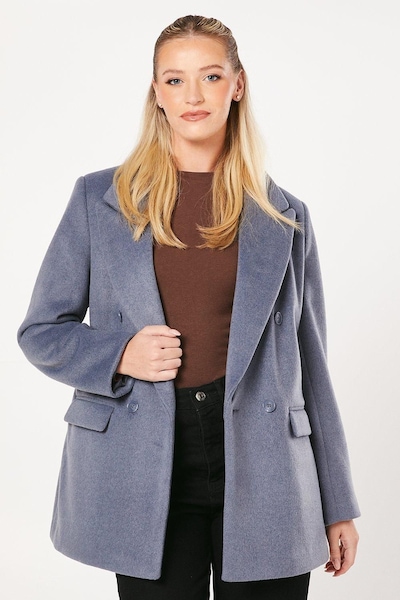 Dorothy Perkins Smart Pocket Detail Blazer Coat Blue