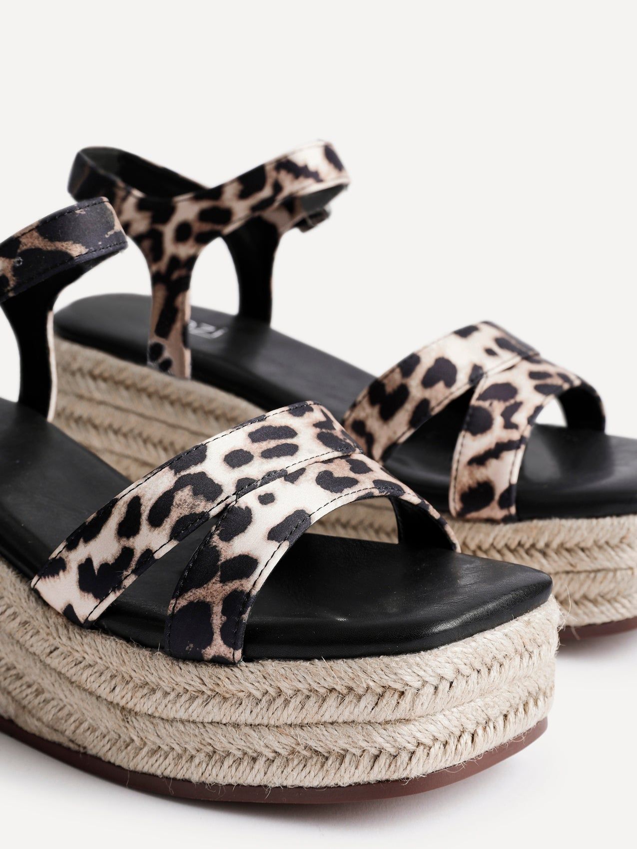 Linzi Contour Leopard Print Flatform Sandals image 4