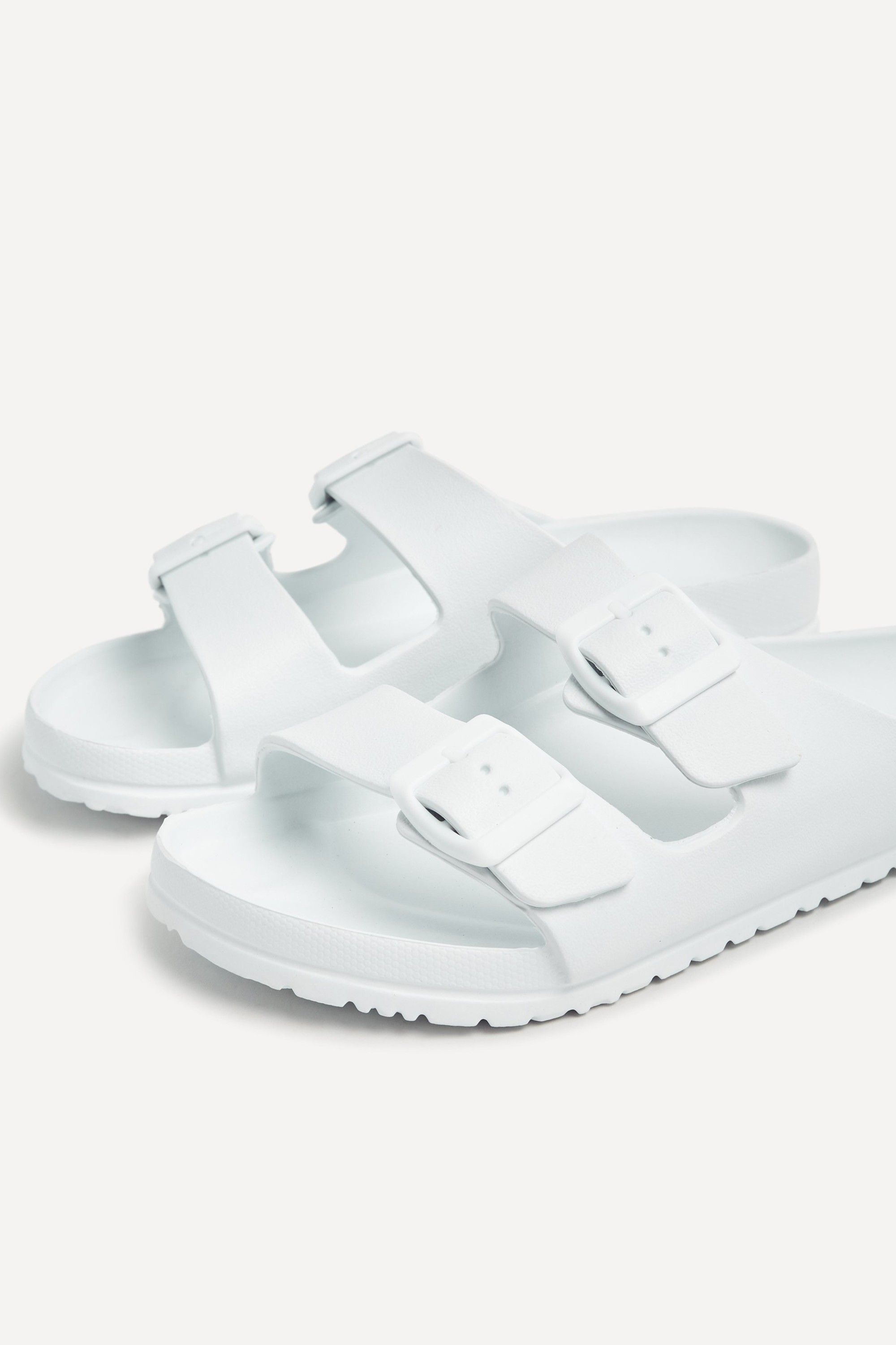 Linzi Candice White Slip On Slider Sandals image 5