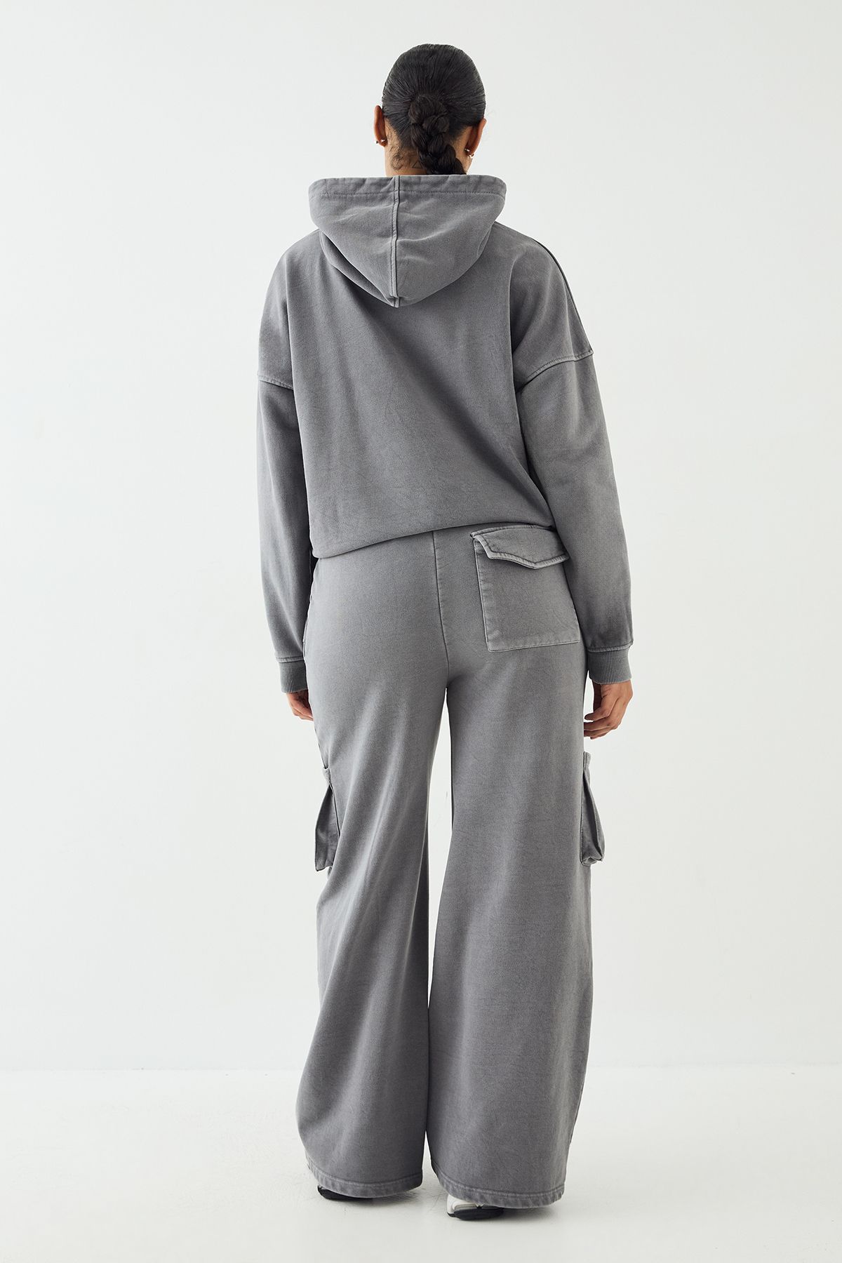 DSGN Studio DSGN Studio Premium Heavyweight Washed Cargo Jogger Charcoal image 2