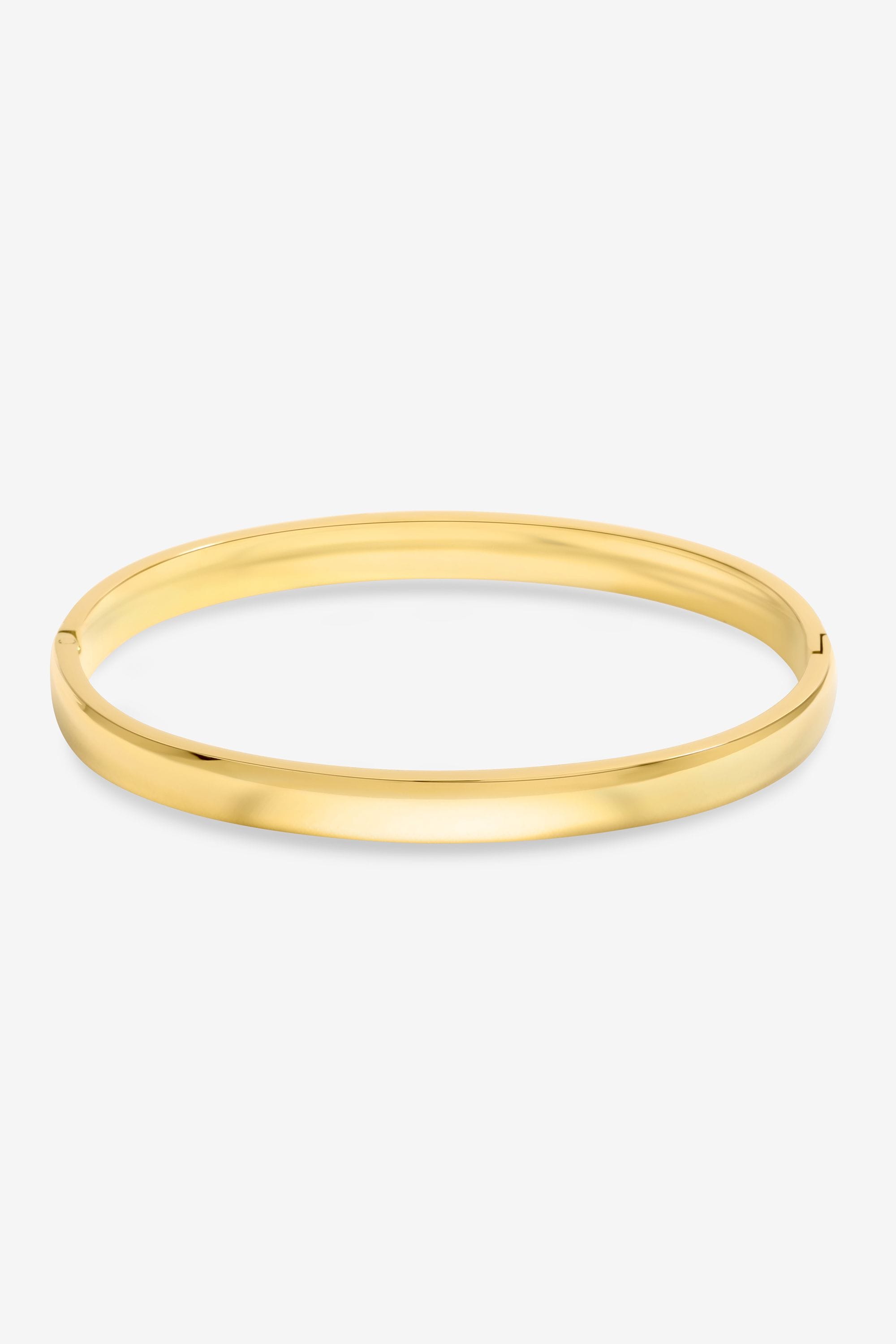 Jon Richard Waterproof Gold Plated Polished Bangle image 1