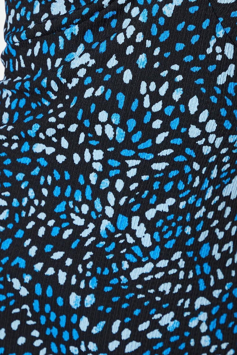 Dorothy Perkins Animal Ruffle Sleeve Midi Dress Black image 5