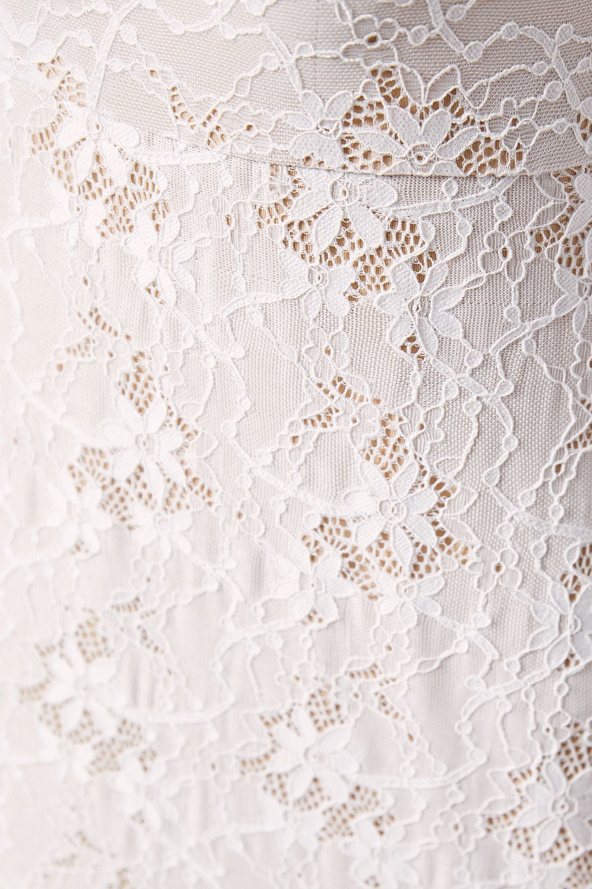 Coast Coast Honoured Bardot Boho Lace Fishtail Wedding Dress Ivory image 5