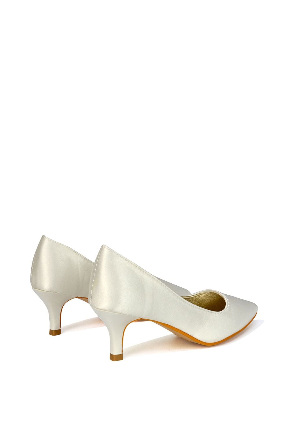 XY London 'Gwyneth' Pointed Toe Mid Stiletto Kitten Heel Court Shoes image 2