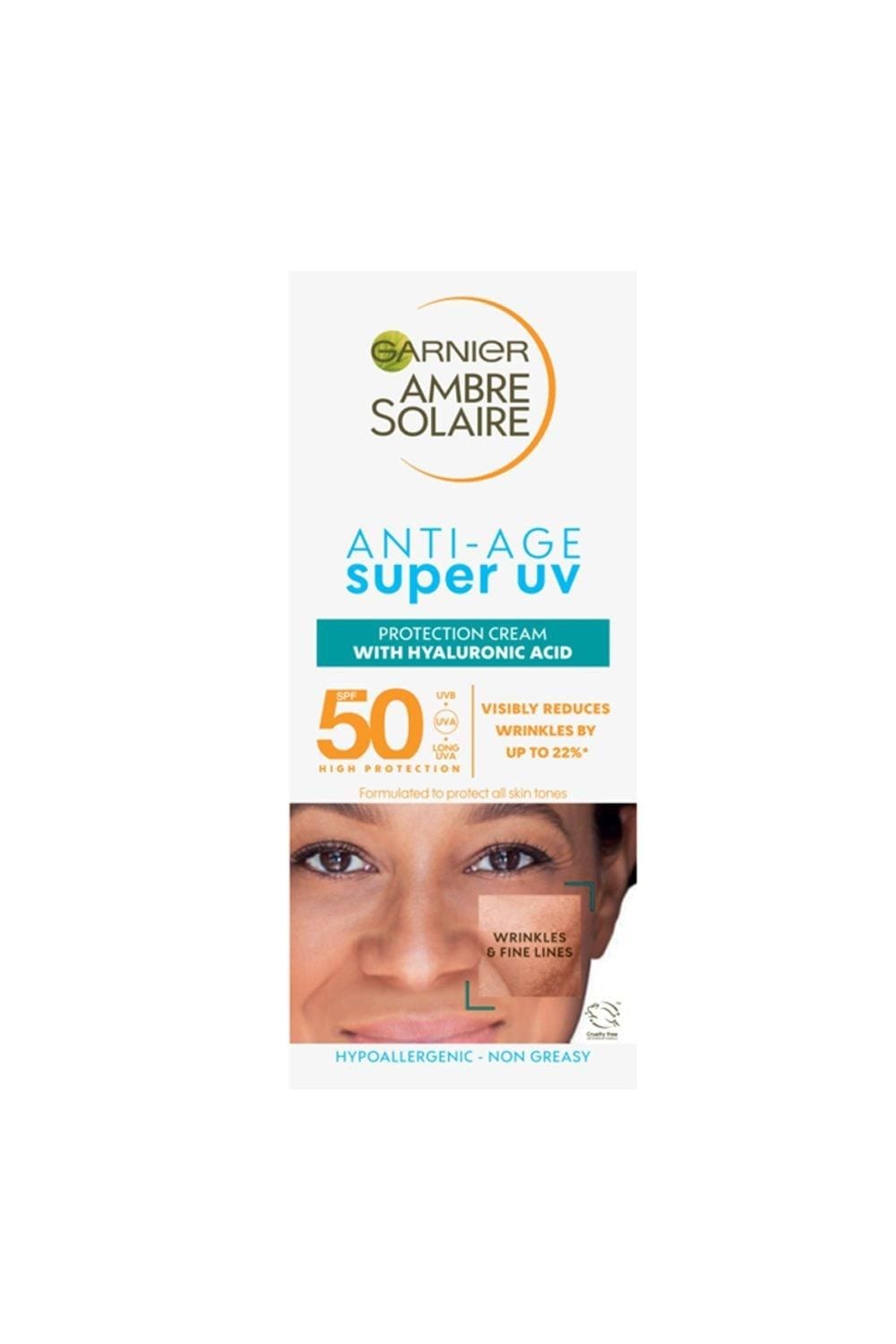 Garnier Ambre Solaire Anti-Age Super UV Face Protection SPF50 Cream Multi image 2