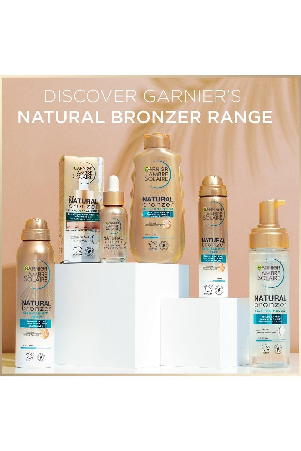 Garnier Ambre Solaire Natural Bronzer Self Tan Drops for Face 30ml Multi image 9
