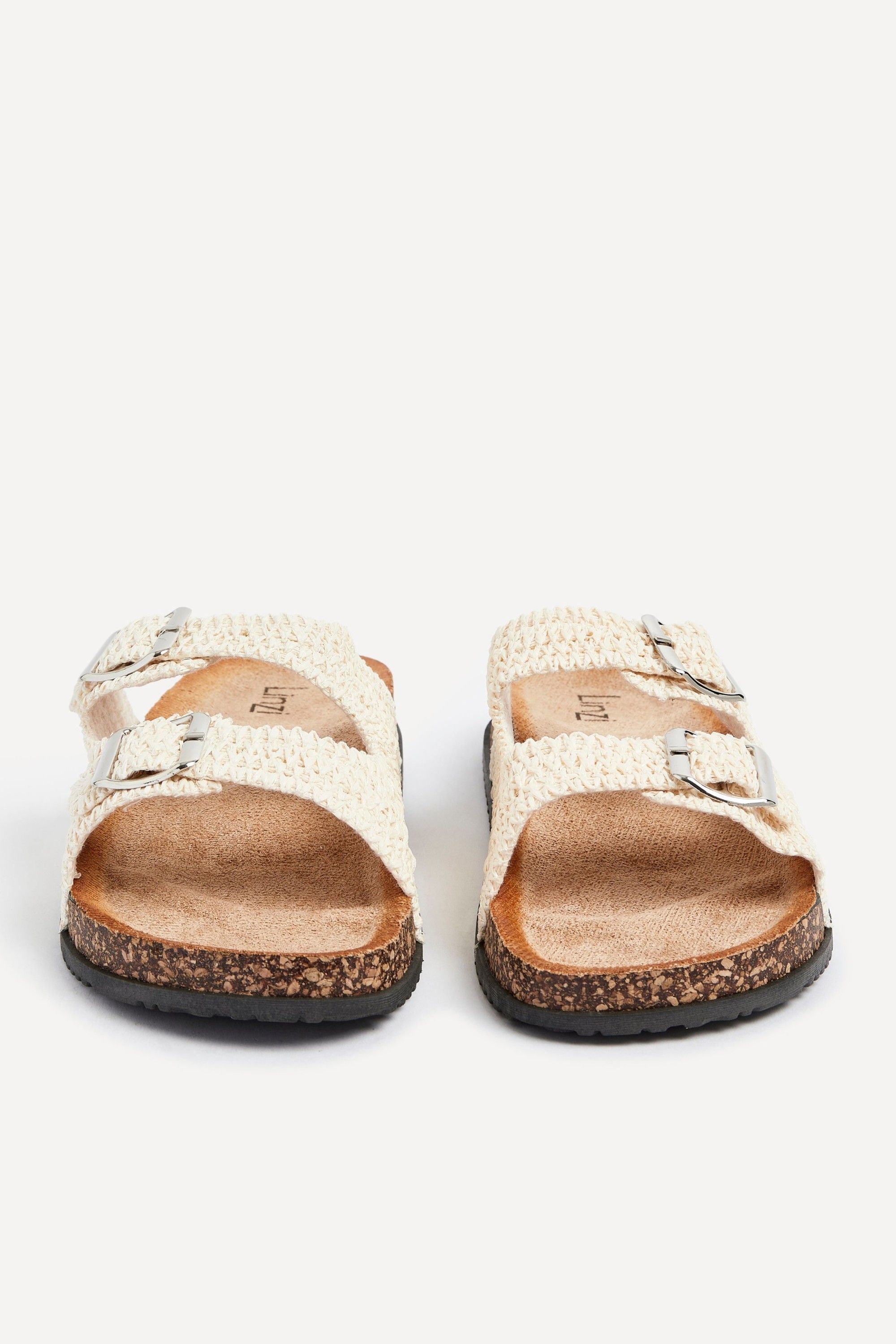 Linzi Brianna Beige Flat Sandals image 4