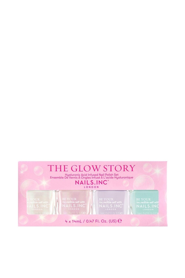 Nails Inc The Glow Story Nail Polish Quad Multi