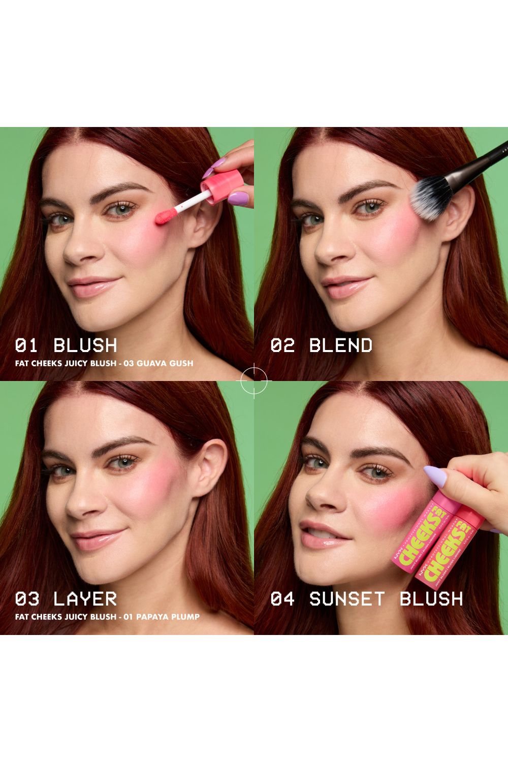 NYX Professional Makeup Fat Cheeks Blush 8ml Bouncin Berry image 3