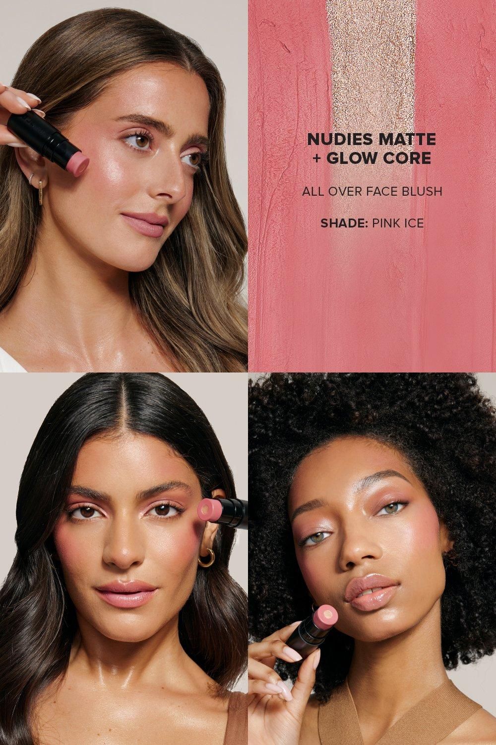 Nudestix Nudies Matte + Glow Core All Over Face Blush Sunset Gold image 2