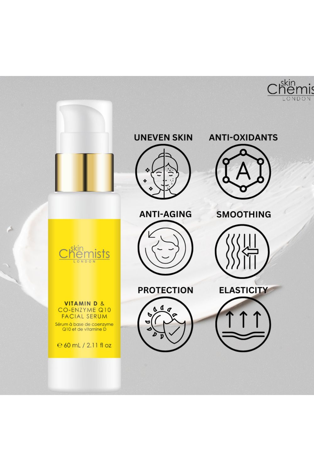 skinChemists professional Vitamin D Co-Enzyme Q10 & Vitamin D Serum 50ml image 3