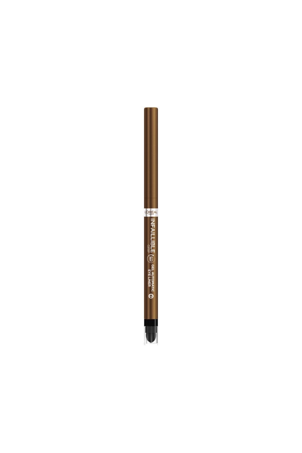 L'Oréal Paris Infallible Grip Gel Automatic Bronze Blaze Eye Liner Bronzed Espresso image 3