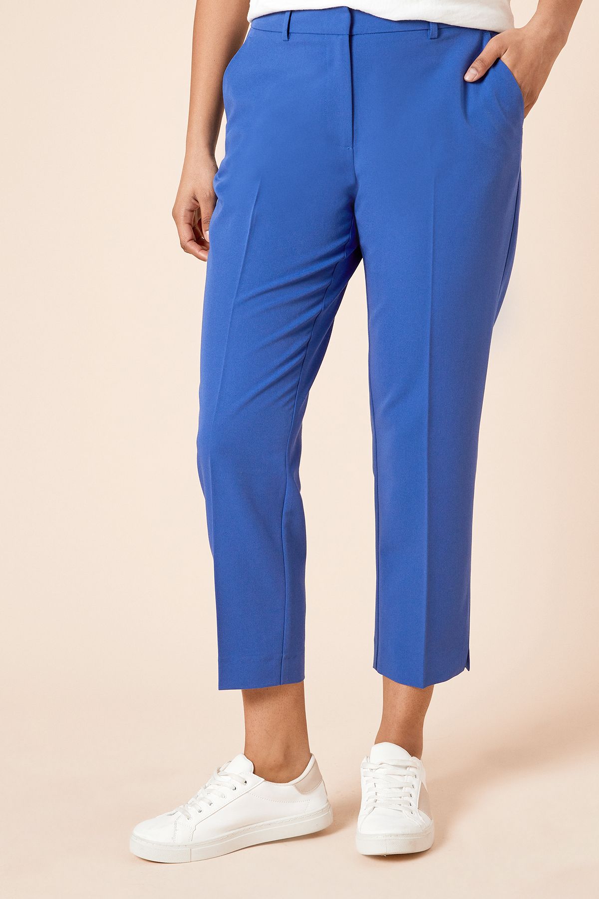 Dorothy Perkins Petite Ankle Grazer Trouser Cobalt image 2