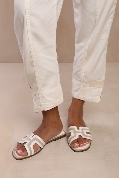 Where's That From 'Maldives' Cut Out Strap Flat Sandals