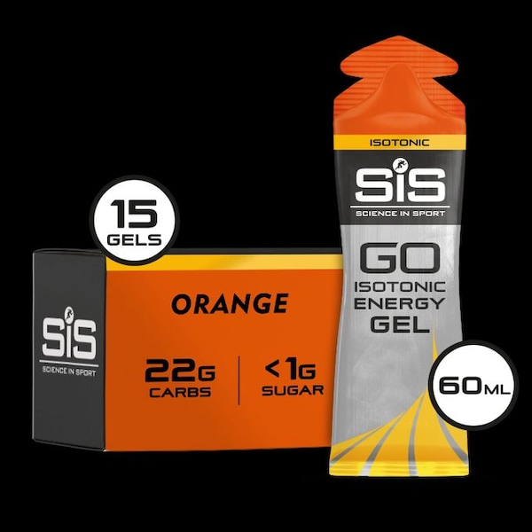 Science in Sport GO Isotonic Energy 60ml Gel - Orange - 15 Pack