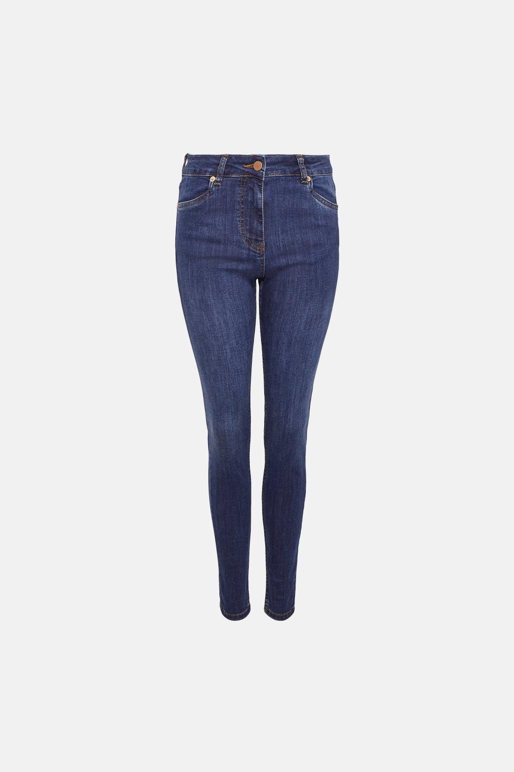 Oasis Jade Mid Rise Skinny Jean Mid Wash image 4