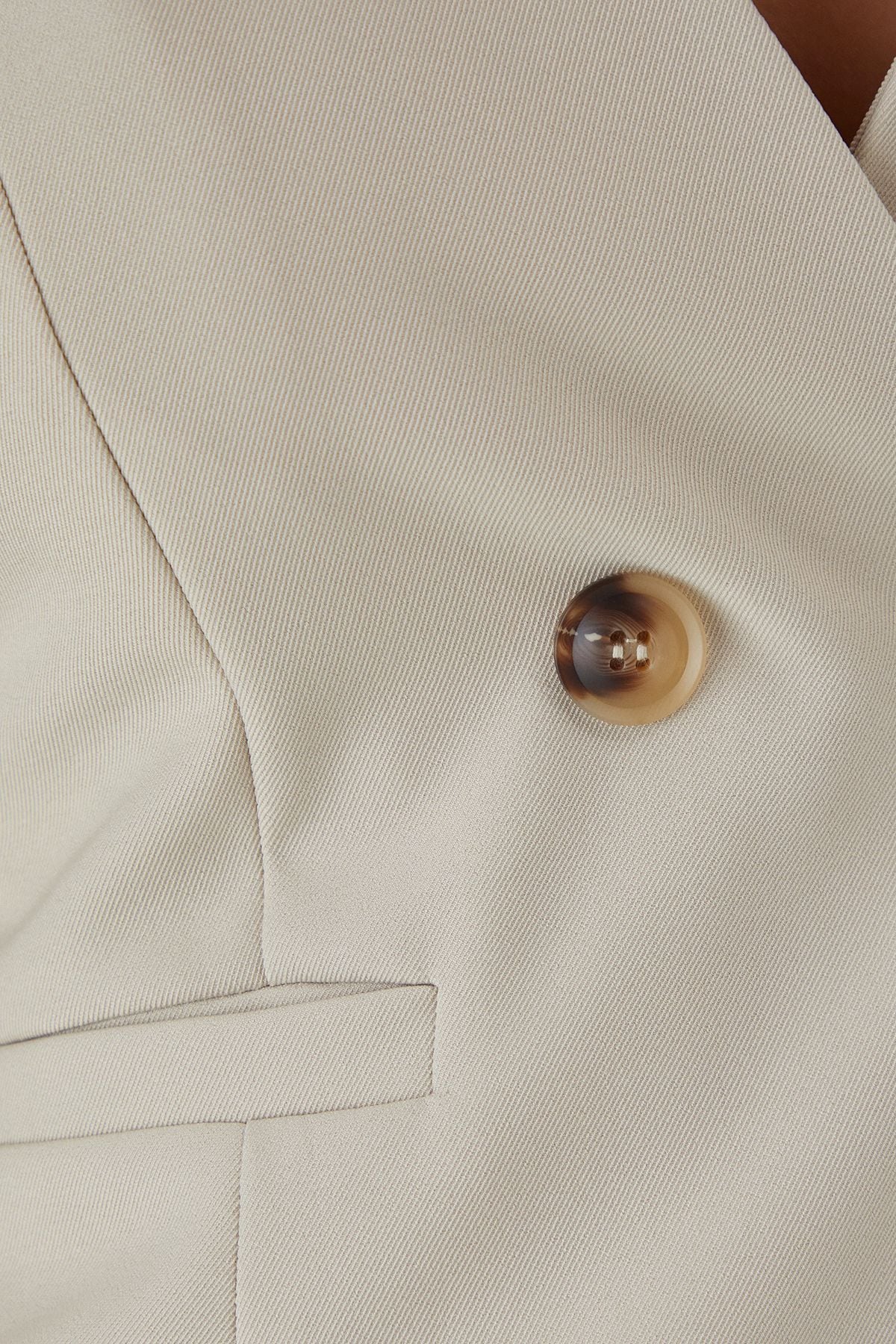 MissPap Tailored Double Button Waistcoat Stone image 5