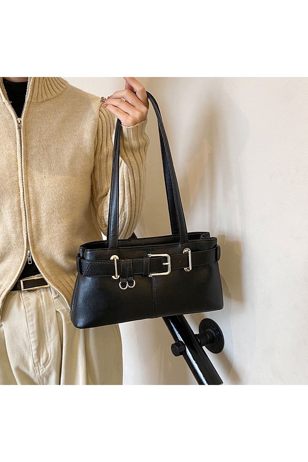 XY London 'Josephine' Belted Shoulder Bag image 1