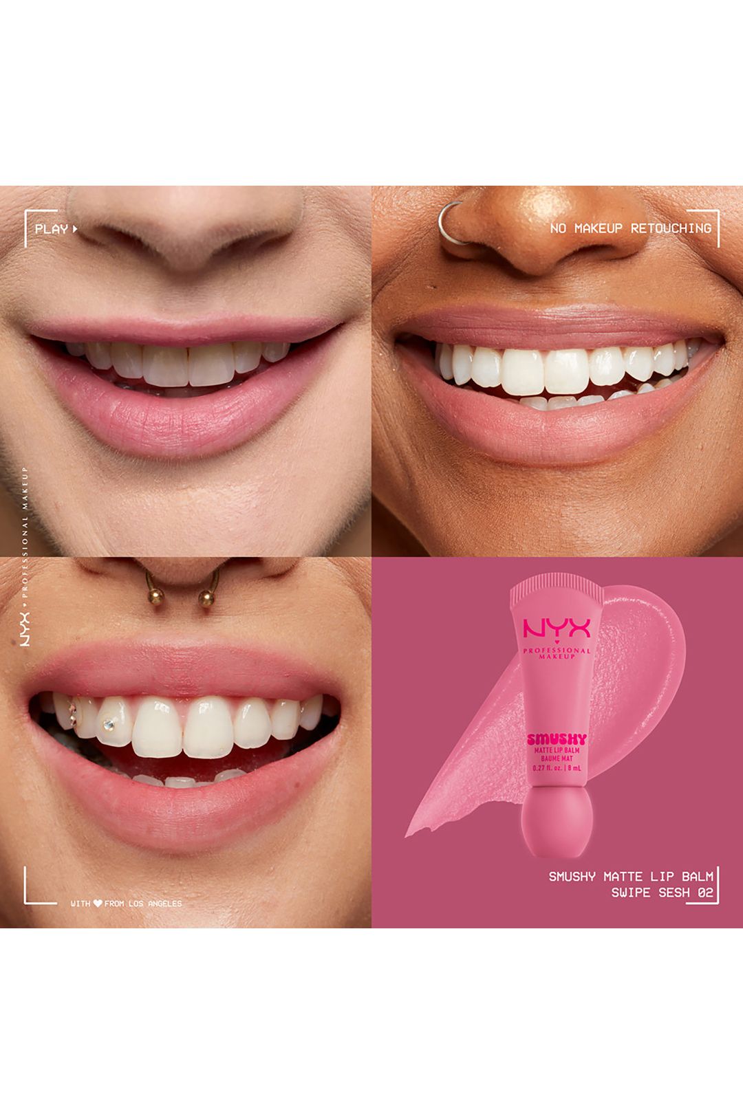 NYX Professional Makeup Smushy Matte Lip Balm 8ml Swipe Sesh image 4