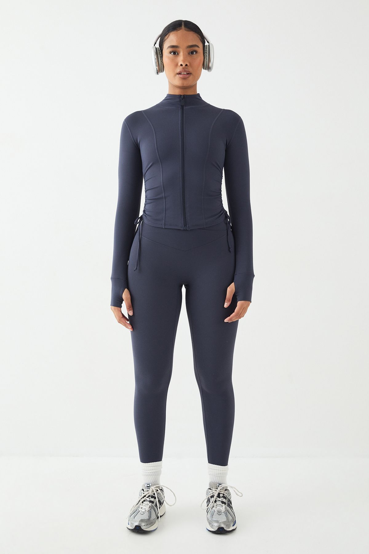 DSGN Studio DSGN Studio Ultra Sculpt Ruched Side Sports Jacket Midnight image 5