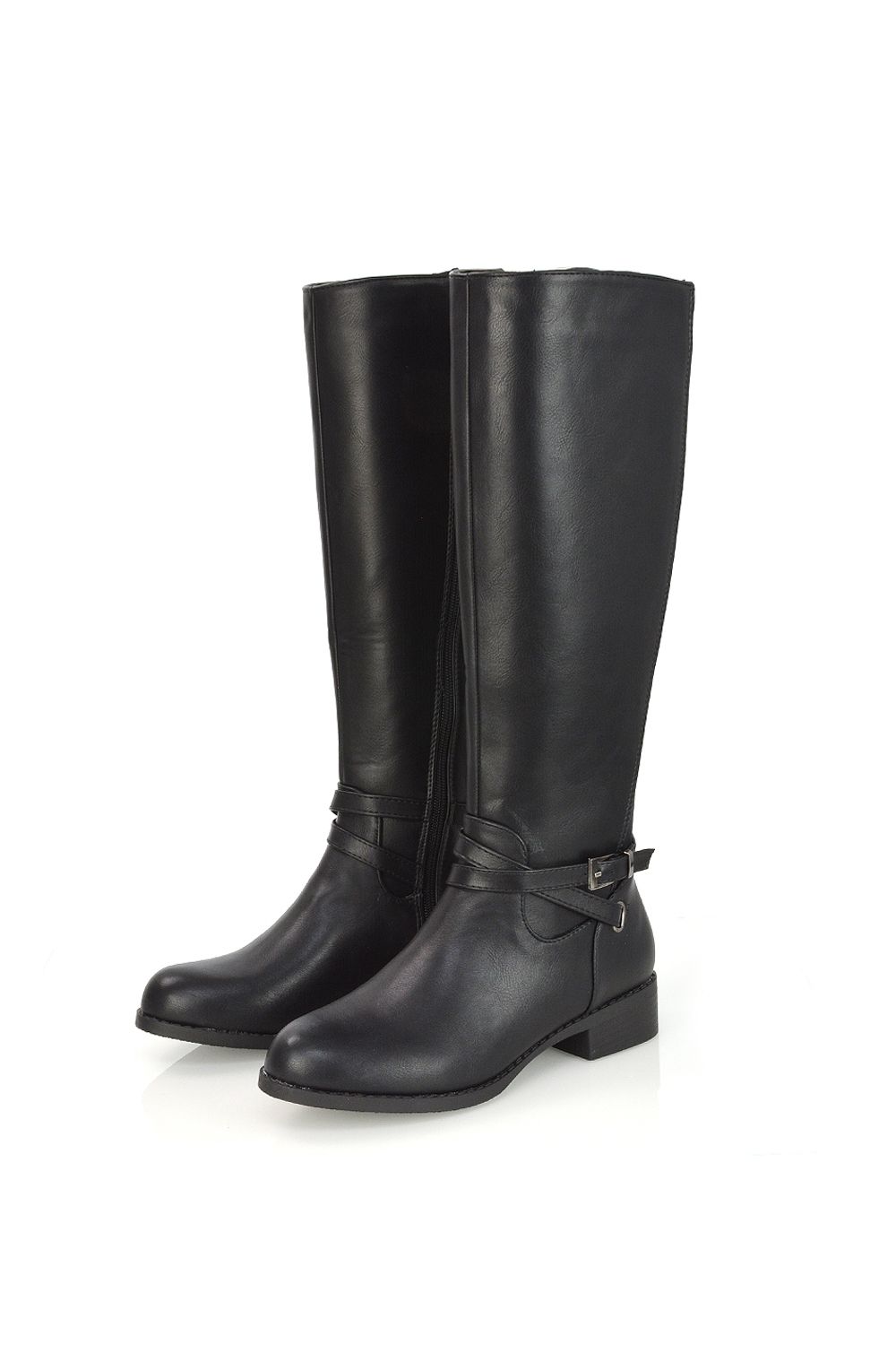 XY London 'Everly' Flat Knee High Riding Style Boots image 3
