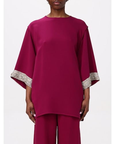 Valentino Embellished Cuff 34 Sleeve Blouse Wo - Cycla Tops