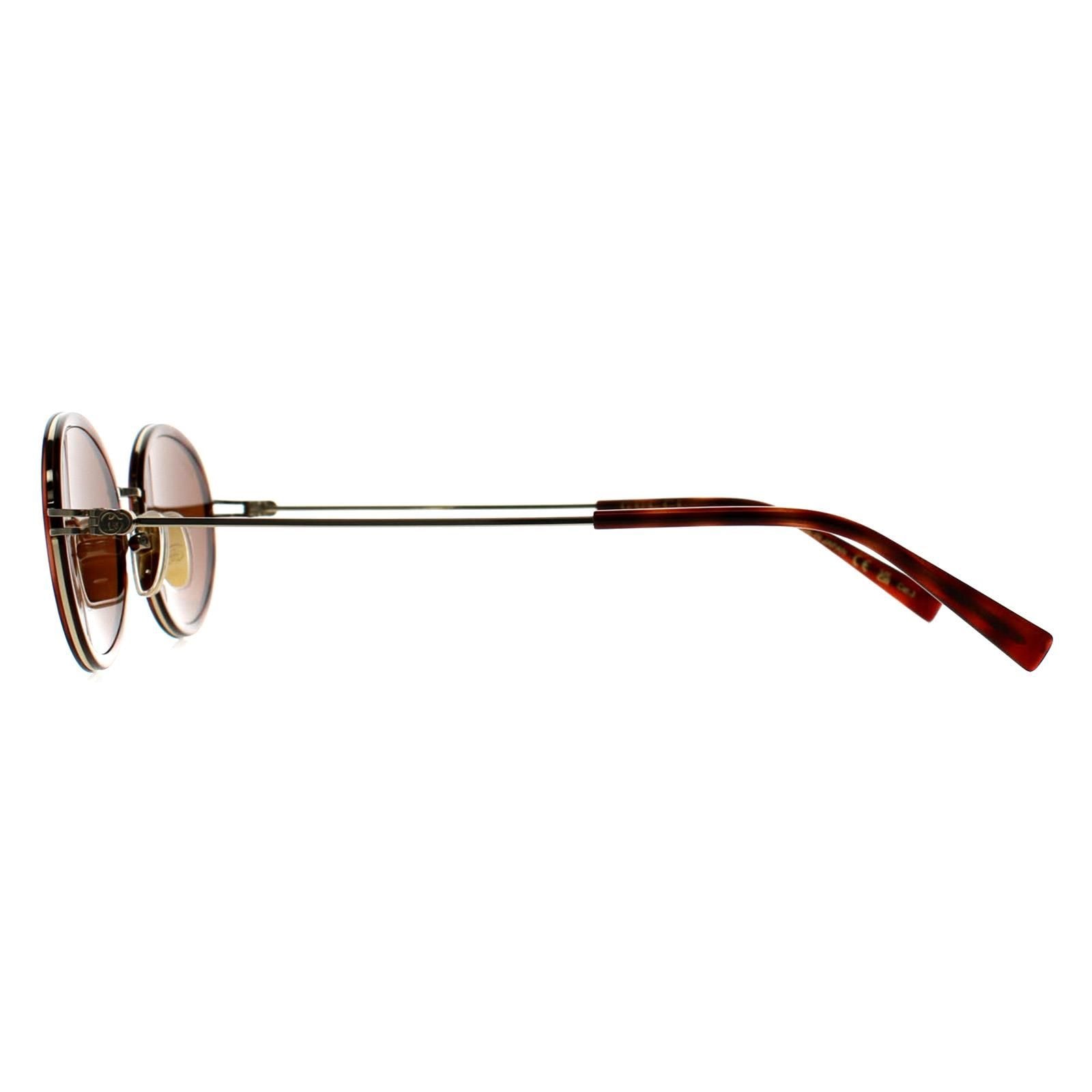 Gucci Oval Havana Gold Brown GG1980S image 3
