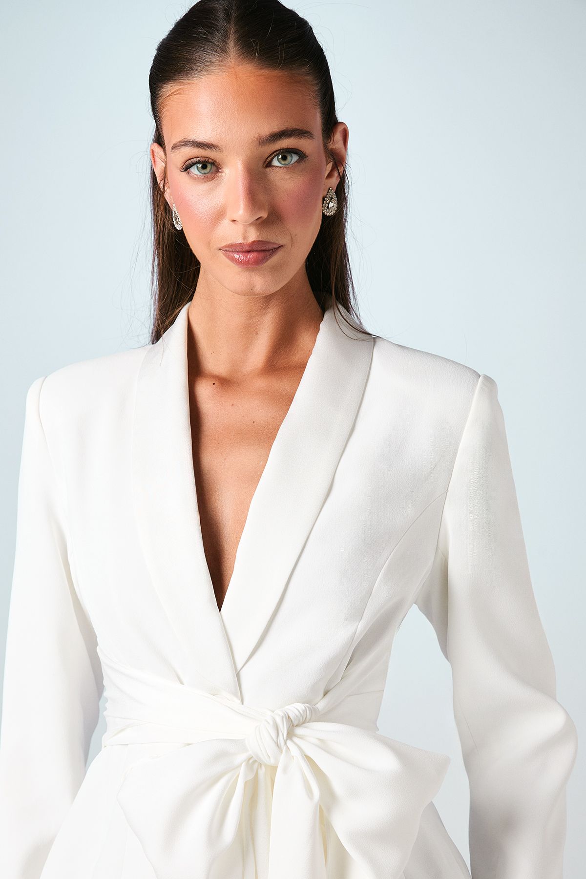 Coast Wrap Waist Bridal Blazer Ivory image 4
