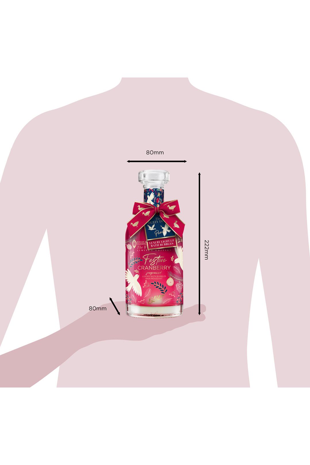 Baylis & Harding The Fuzzy Duck Winter Wonderland Light Up Bath Bubbles Decanter Gift Multi image 6