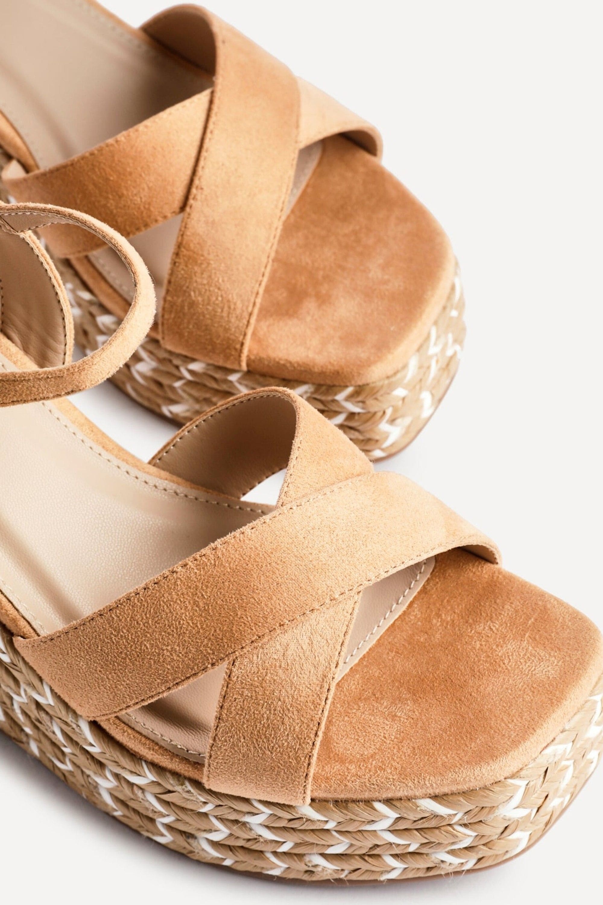 Linzi Leonie Tan Faux Suede Braided Wedge image 5