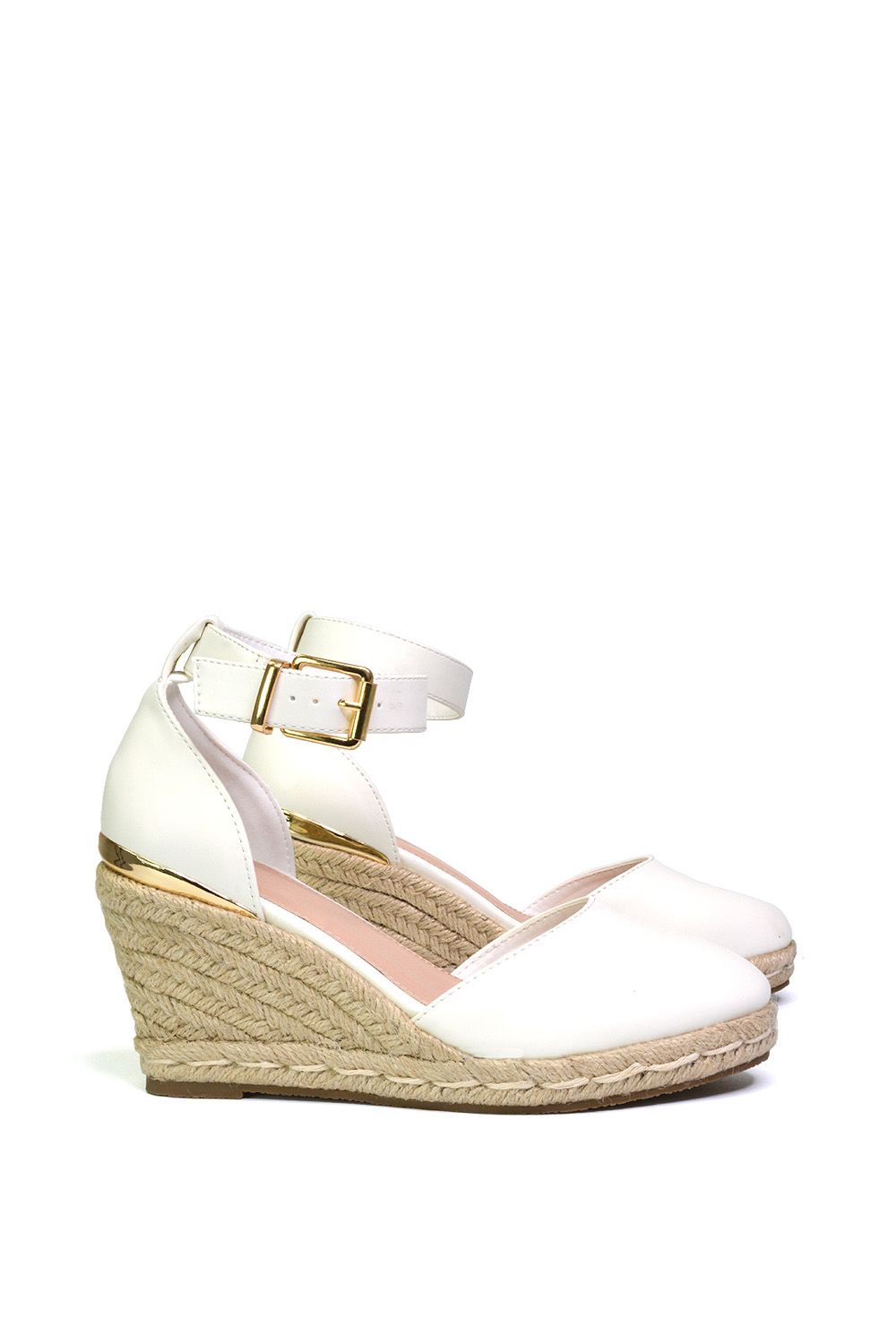 XY London 'Forest' Closed Toe Espadrille Wedge Heel Sandals image 2