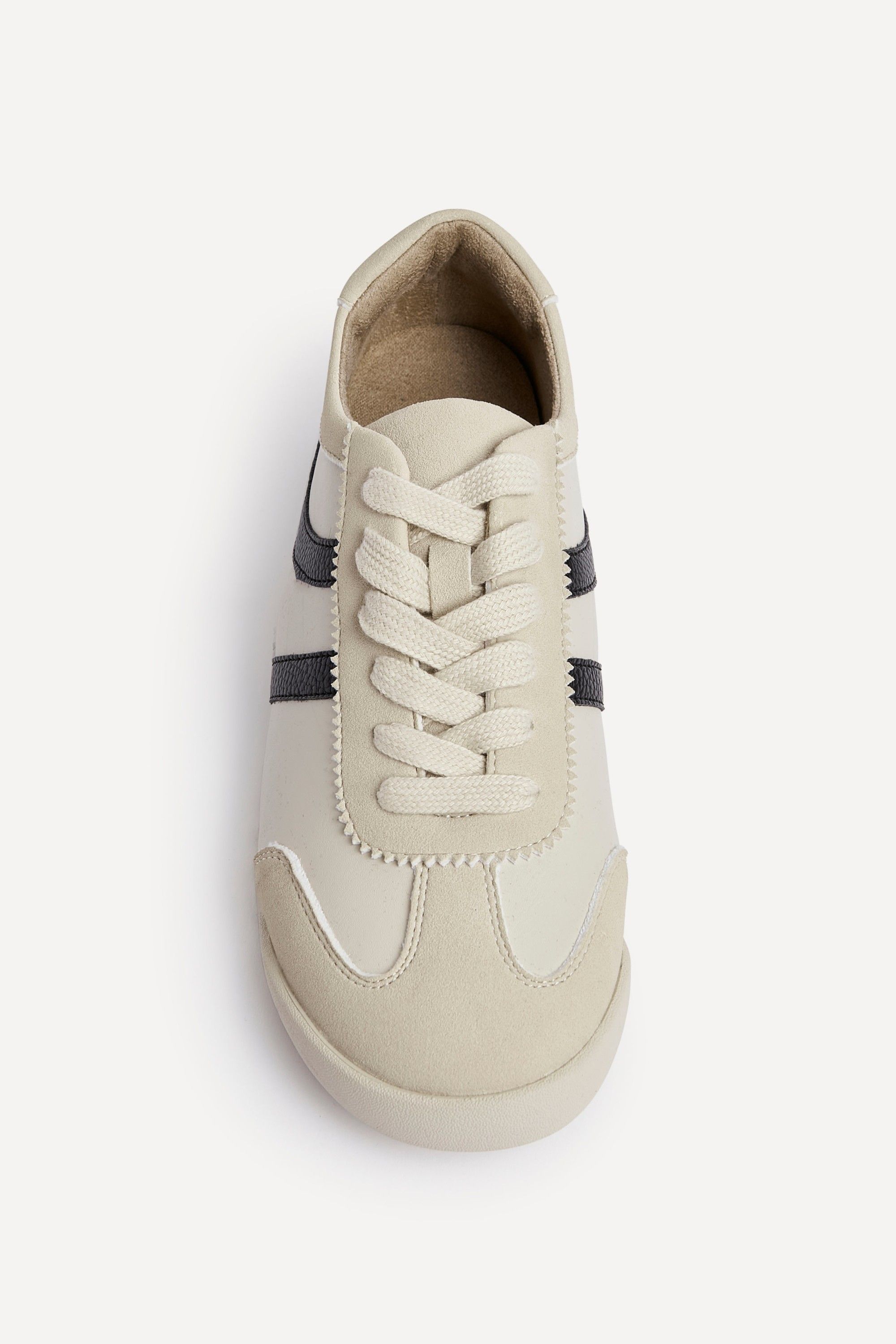 Linzi Strike Beige Retro Style Trainers image 4