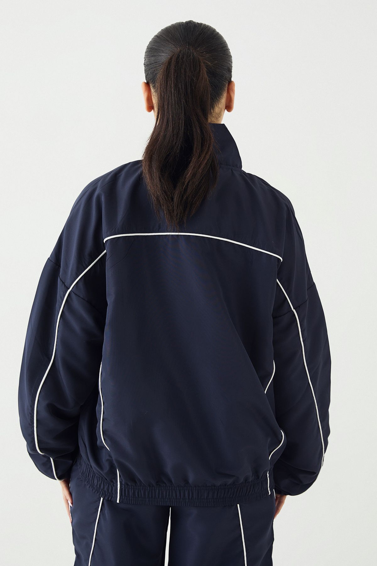 DSGN Studio DSGN Studio Training Club Nylon Track Jacket Navy image 2