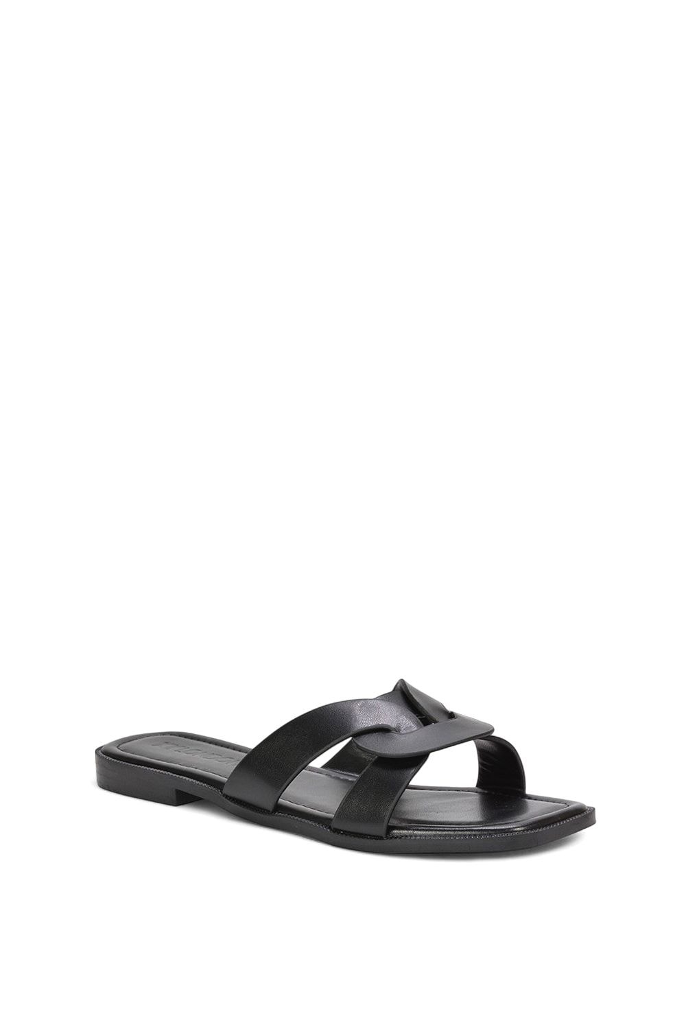 XY London 'Charley' Open Toe  Slip On Slider Sandals With Square Toe image 2