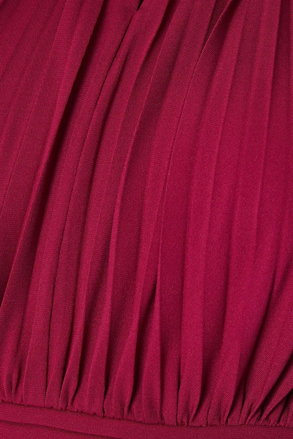 Coast Slink Jersey Pleated Jumpsuit Berry image 5