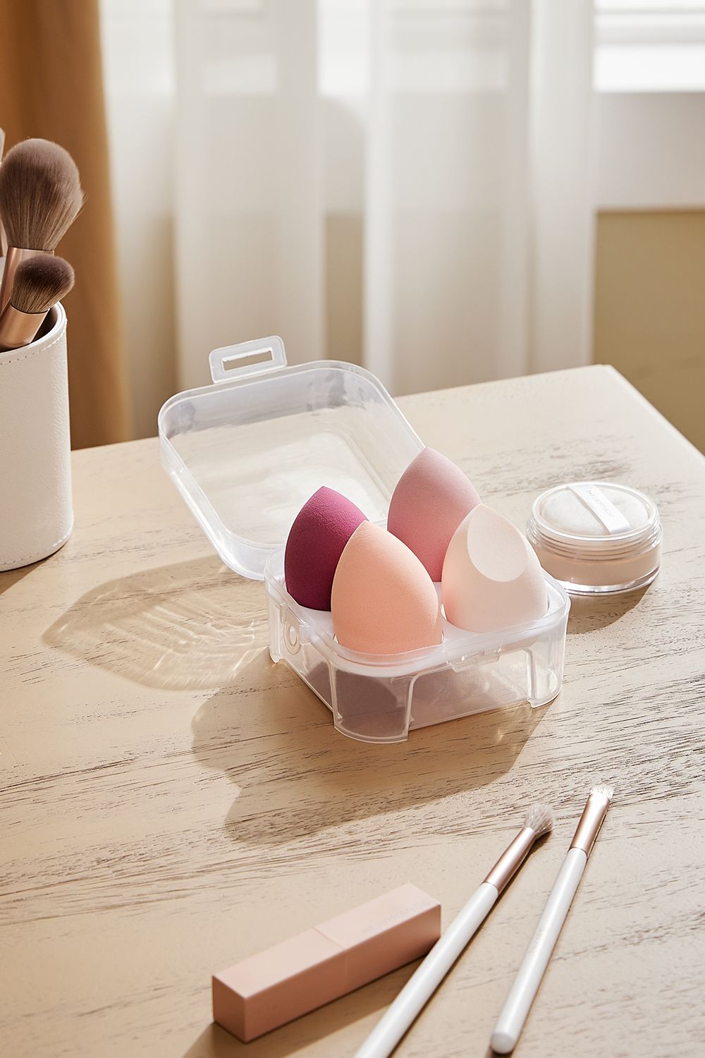 Living and Home 4 Pack Beauty Blender Foundation Sponges Set High Density Makeup Sponge image 5