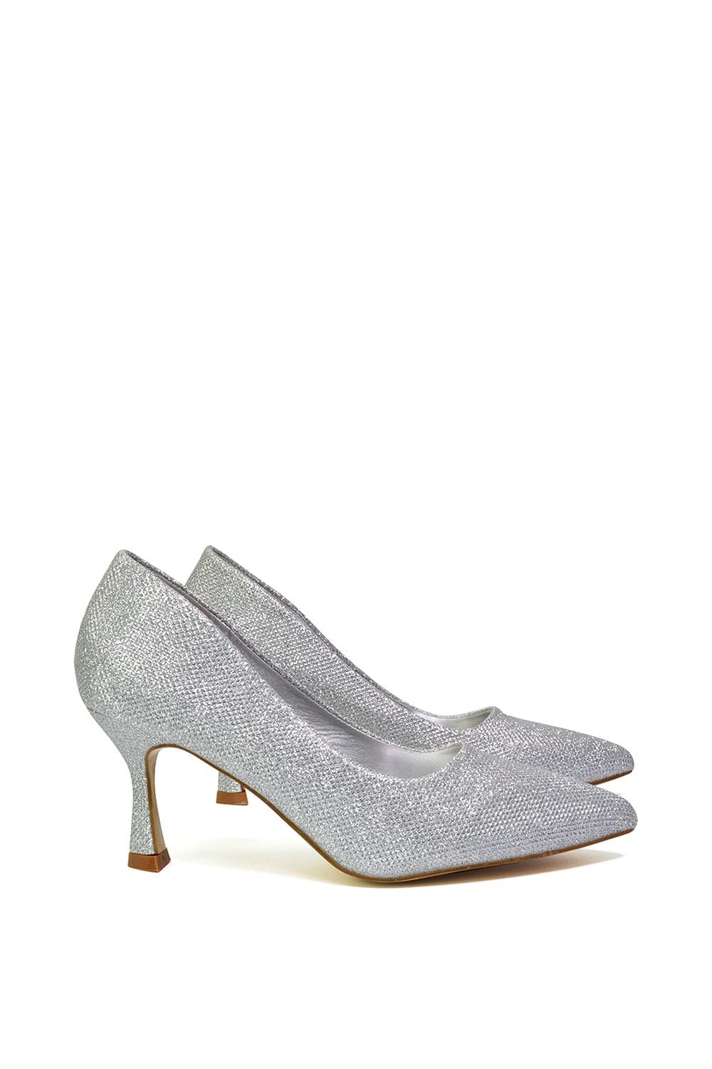 XY London 'Romi' Pointed Toe Court Shoes Mid Stiletto Heels image 2