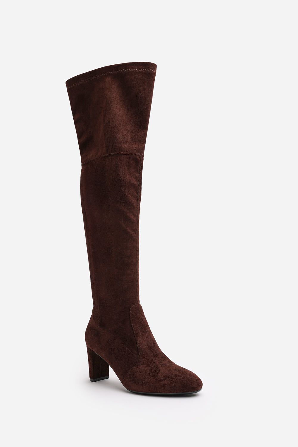 Where's That From 'Sonya' Suede Block Heel Over The Knee Boots image 3