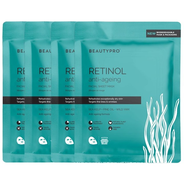 BEAUTYPRO Retinol Renewing Sheet Mask - Pack Of 4