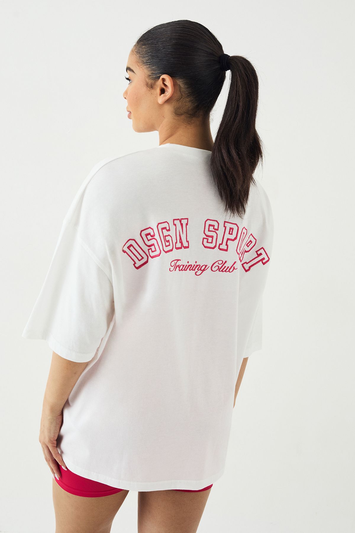 DSGN Studio DSGN Studio Sport Training Club Oversized T-Shirt White image 2