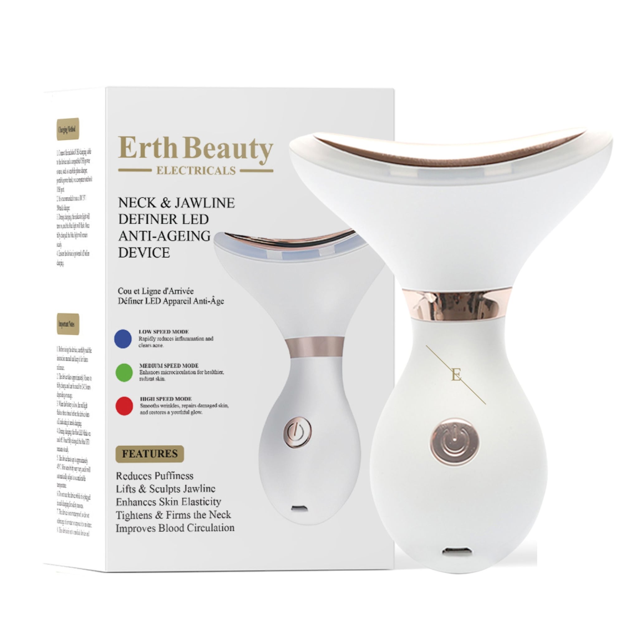Erth Skin London Neck & Jawline Definer LED Anti Ageing System image 1