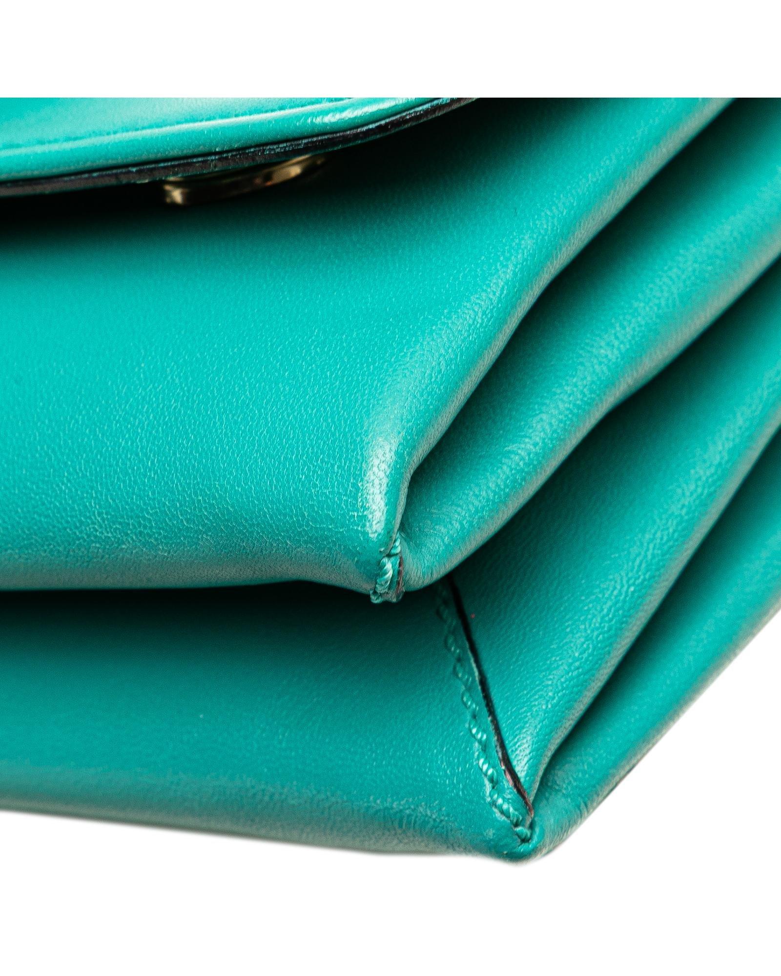 Valentino Preloved Rockstud Chain Wallet Wo - Blue Crossbody Bags image 10