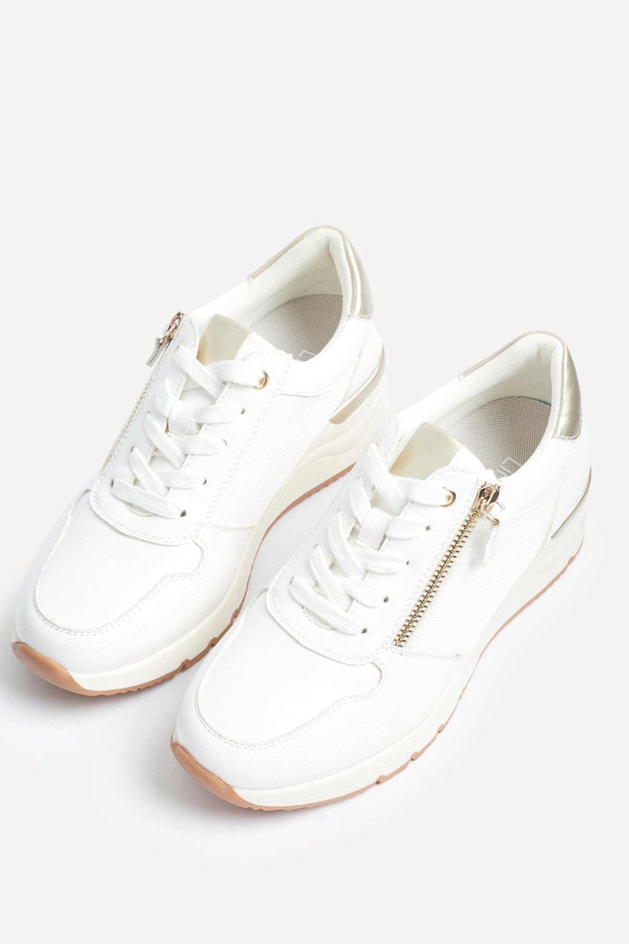 Linzi Kyla White Wedge Trainer image 5