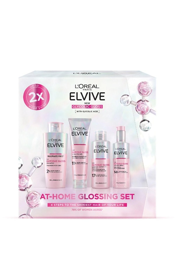 L'Oréal Paris Elvive At-Home Glossing Hair Care Gift Set Multi