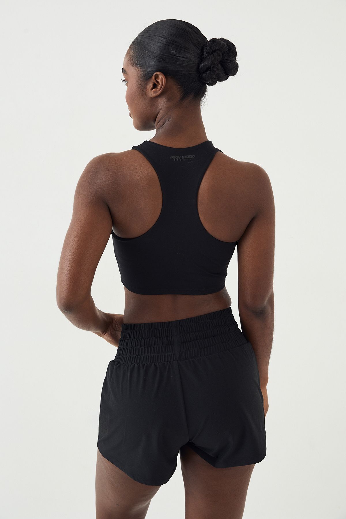 DSGN Studio DSGN Studio High Waist Deep Waistband Running Short Black image 2