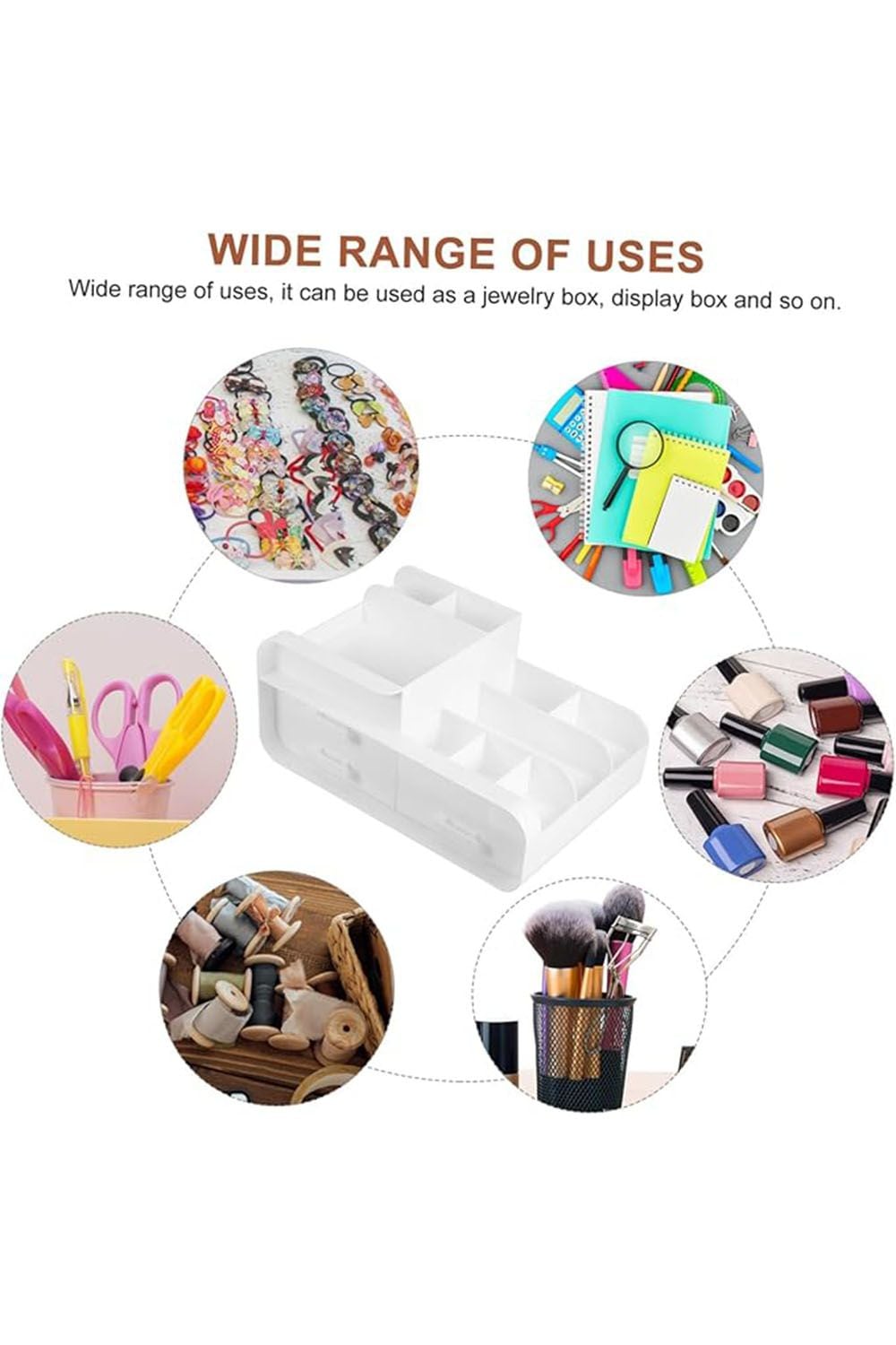 SHEONLY Large Capacity Desk Organizer with Drawers for Cosmetics image 5